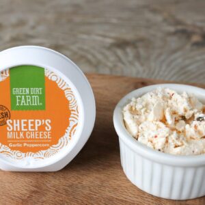Green Dirt Farm Fresh Spreadable Cheese: Garlic Peppercorn 1