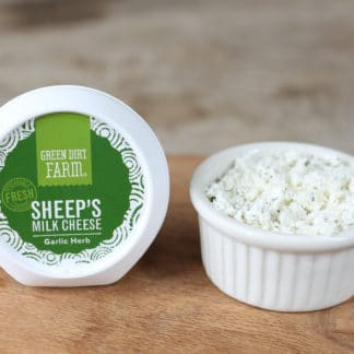 Green Dirt Farm Fresh Spreadable Cheese: Garlic Herb