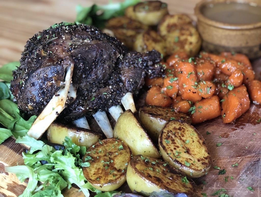 Try this lamb shoulder recipe with glazed carrots by Green Dirt Farm frozen lamb cuts.