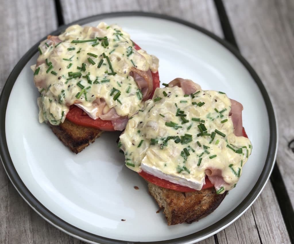 Try this bruschetta recipe with brie inspired cheese, Woolly Rind, from Green Dirt Farm.