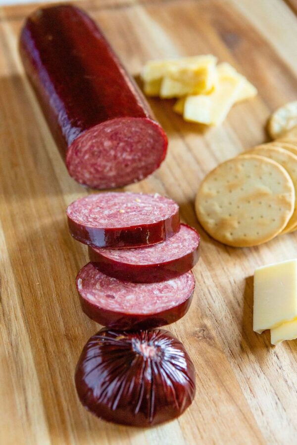 Complete Your Green Dirt Farm care package with summer sausage from KC Cattle Company.