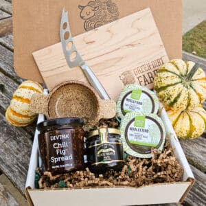 Woolly Rind Crock Collection with cheese and pairings