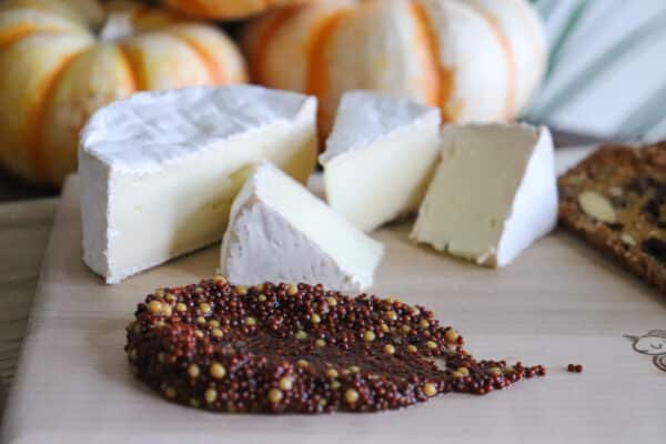 Pepped Whole Seed Mustard and Woolly Rind Cheeseboard
