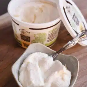 Vanilla Bean Sheep's milk yogurt in bowl